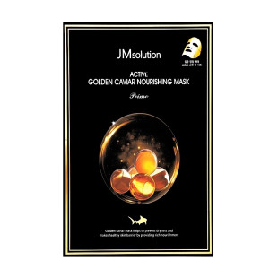 Тканинна маска для обличчя з ікрою JM Solution Active Golden Caviar Nourishing Mask